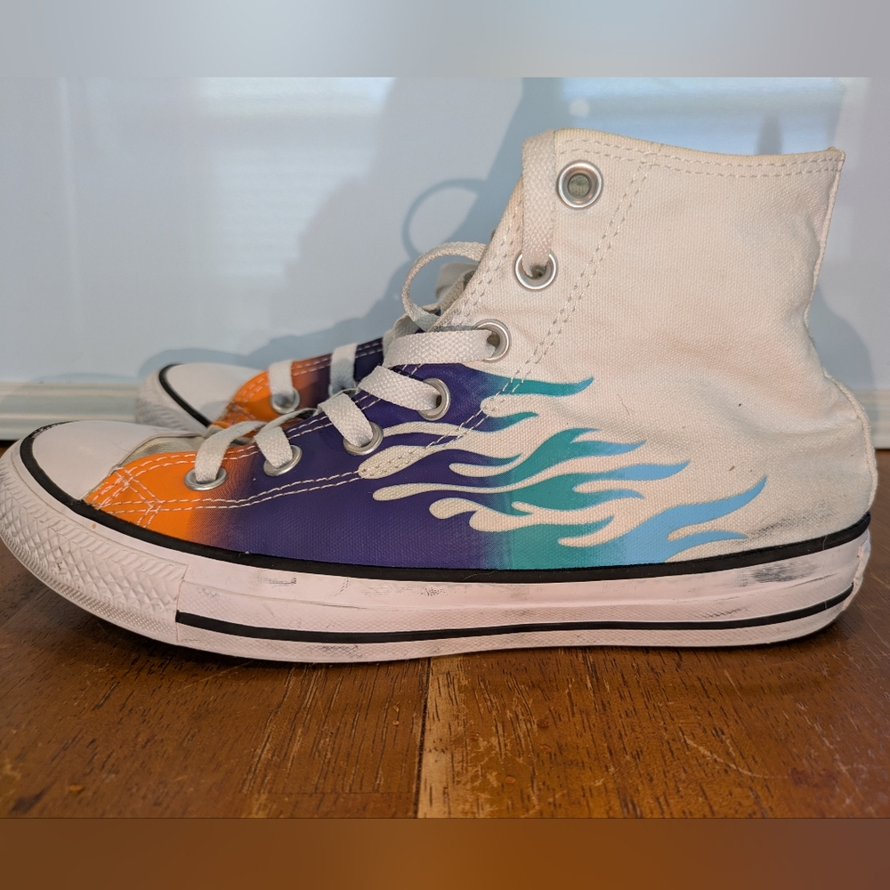 Converse Chuck Taylor All Star Flame High Top Sneakers Women’s 7.5 / Men's 5.5 - Picture 1 of 9
